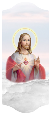 DARAY-C-109-WT Sacred Heart Clouds White